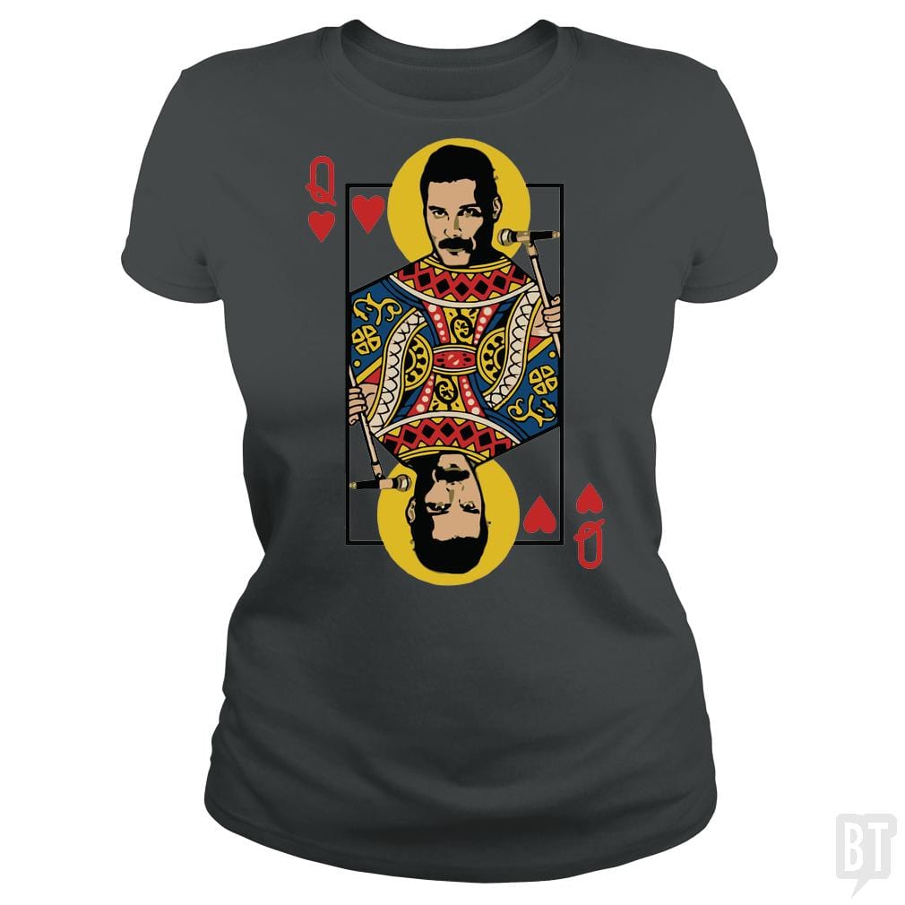 SunFrog-Busted davalemy2 Classic Ladies Tee / Dark Heather / S The baddest queen of cards you ever see