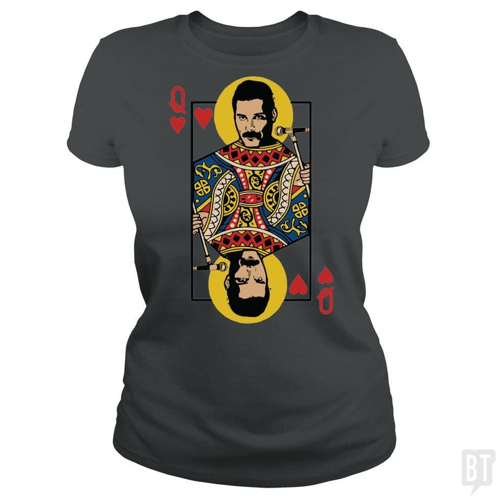 SunFrog-Busted davalemy2 Classic Ladies Tee / Dark Heather / S The baddest queen of cards you ever see