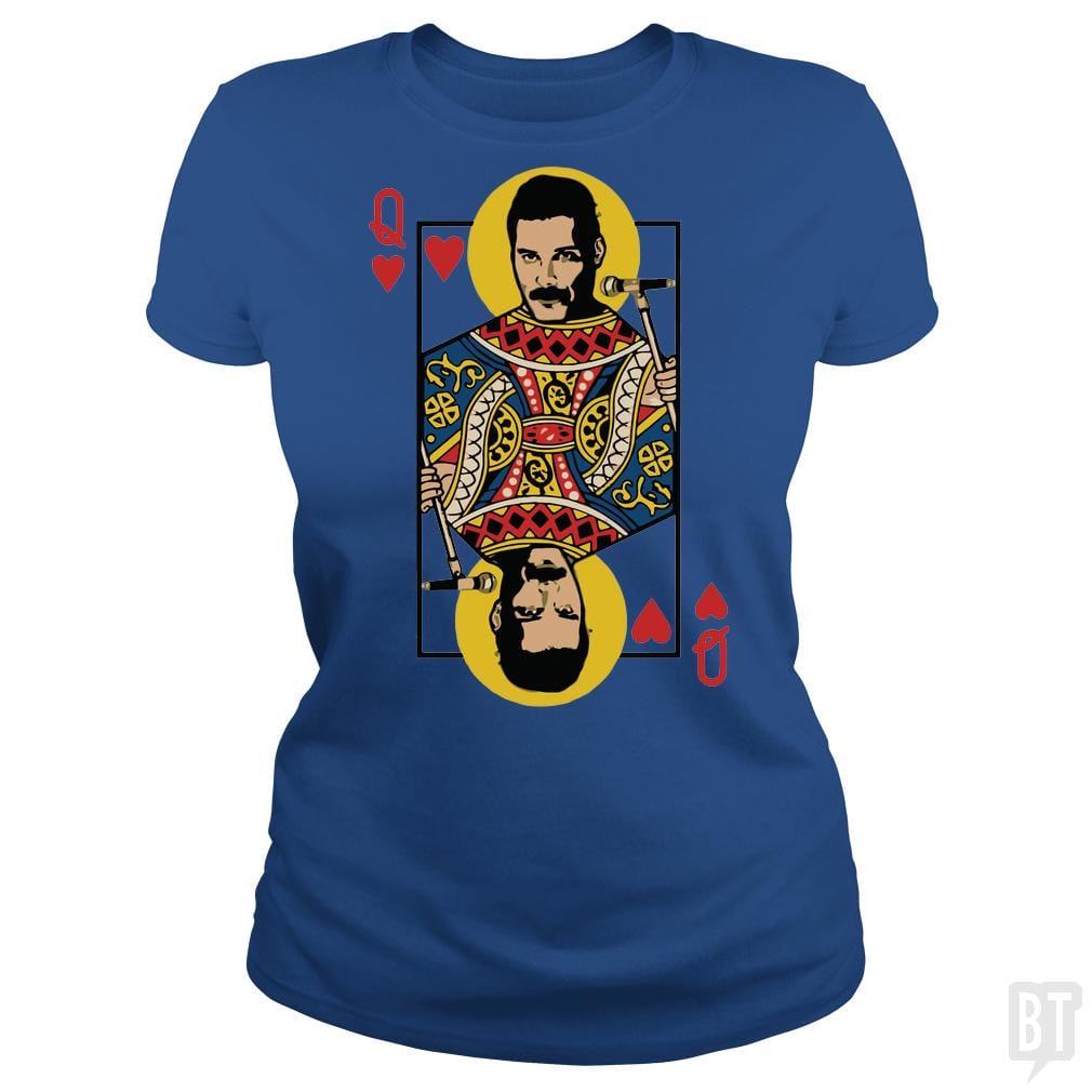 SunFrog-Busted davalemy2 Classic Ladies Tee / Royal Blue / S The baddest queen of cards you ever see