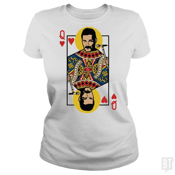 SunFrog-Busted davalemy2 Classic Ladies Tee / White / S The baddest queen of cards you ever see