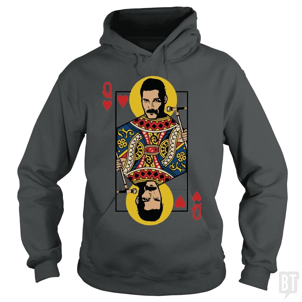 SunFrog-Busted davalemy2 Hoodie / Dark Heather / S The baddest queen of cards you ever see