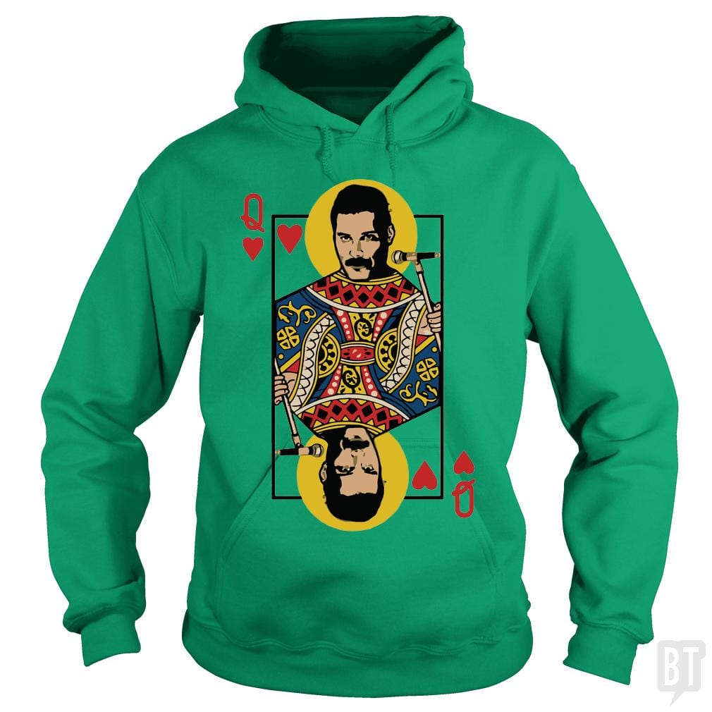SunFrog-Busted davalemy2 Hoodie / Irish Green / S The baddest queen of cards you ever see