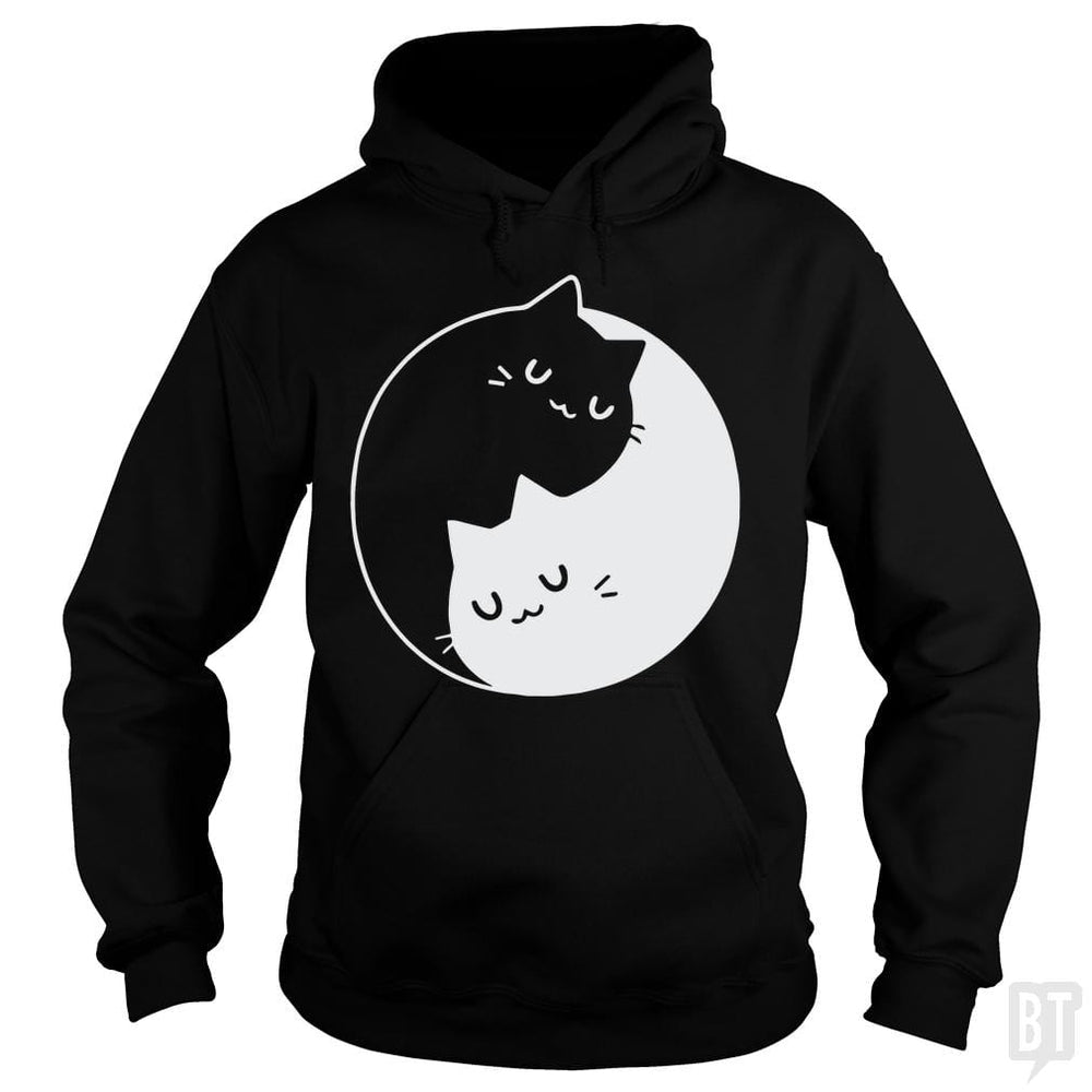 SunFrog-Busted davalemy2 Hoodie / Black / S Yin Yang Cats Shirt