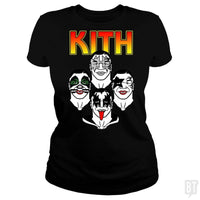 Load image into Gallery viewer, SunFrog-Busted Distroline Classic Ladies Tee / Black / S KITH ROCK ROCKIN
