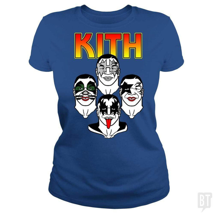 SunFrog-Busted Distroline Classic Ladies Tee / Royal Blue / S KITH ROCK ROCKIN