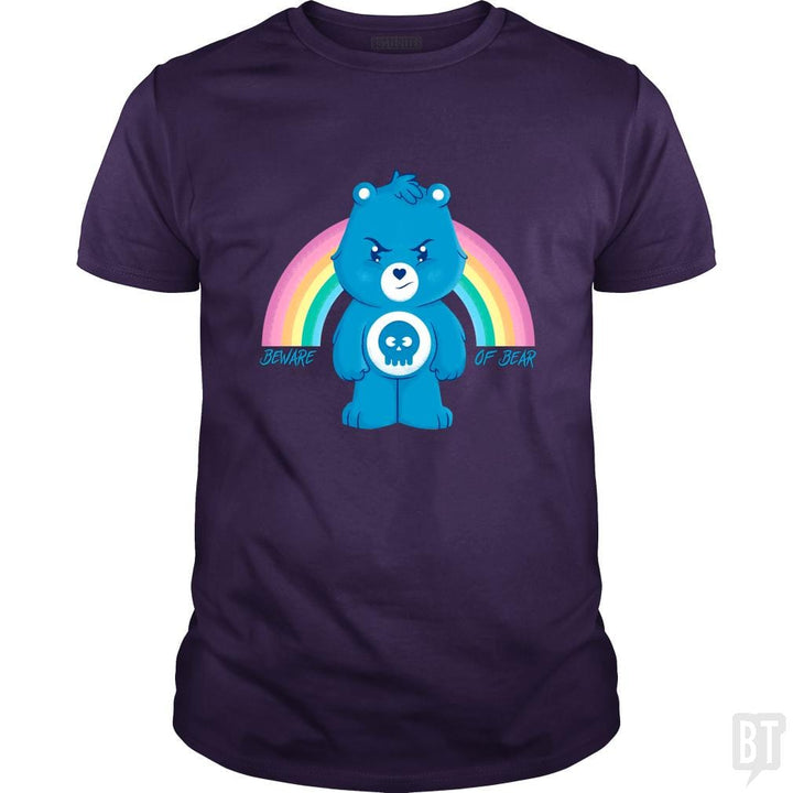 SunFrog-Busted douglasstencil Classic Guys / Unisex Tee / Purple / S Beware of Bear