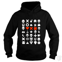 Load image into Gallery viewer, SunFrog-Busted douglasstencil Hoodie / Black / S love dead and robots white
