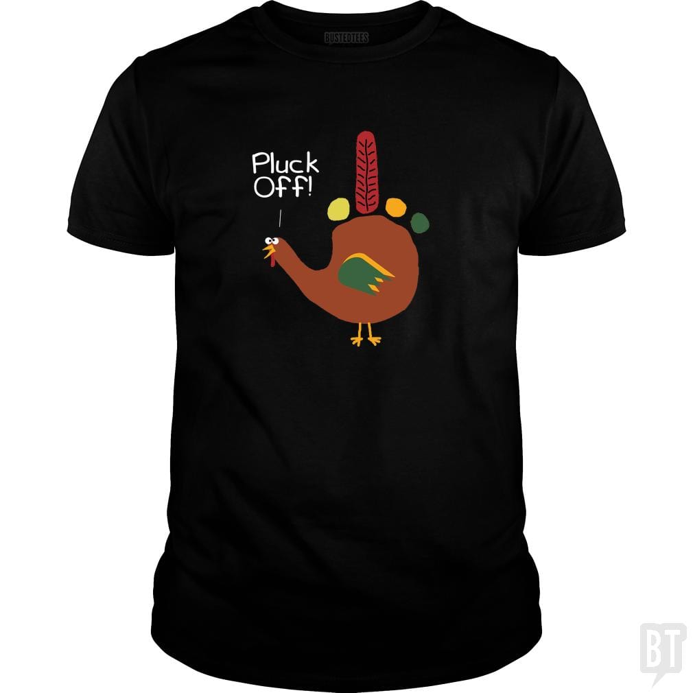 SunFrog-Busted Dwarmuth Classic Guys / Unisex Tee / Black / S Pluck Off Hand Turkey