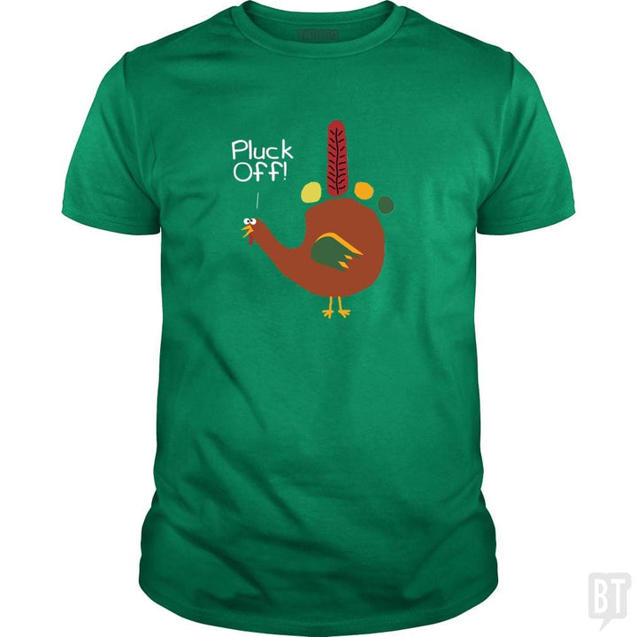 SunFrog-Busted Dwarmuth Classic Guys / Unisex Tee / Irish Green / S Pluck Off Hand Turkey