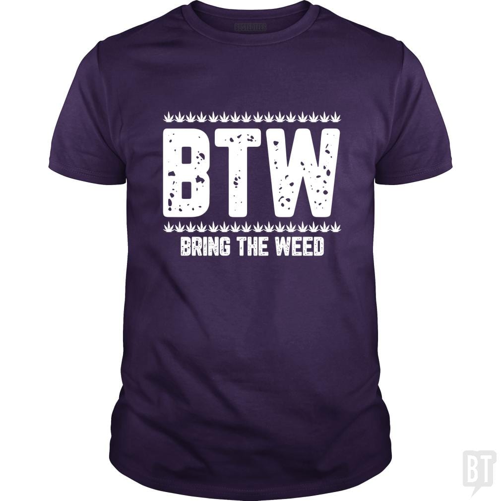 SunFrog-Busted Edible Loving Weedologist Classic Guys / Unisex Tee / Purple / S Bring The Weed