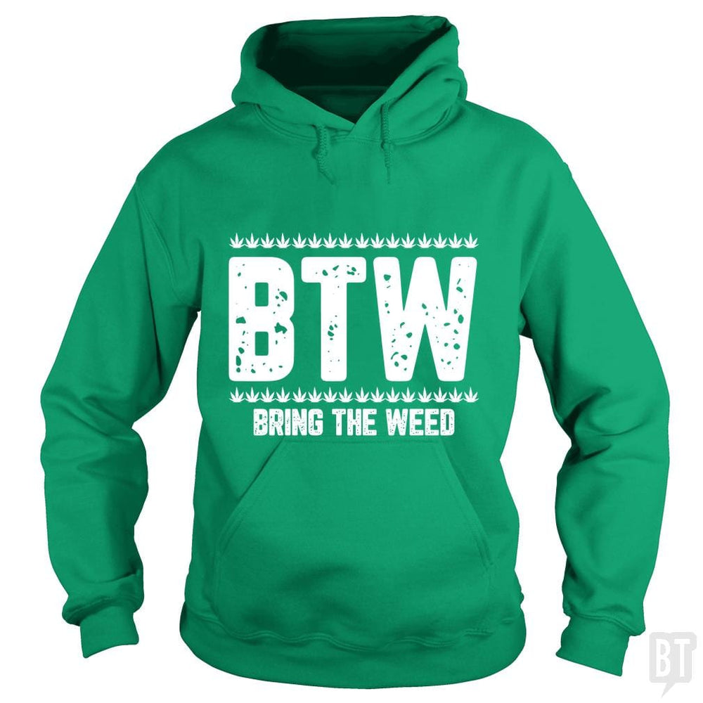 SunFrog-Busted Edible Loving Weedologist Hoodie / Irish Green / S Bring The Weed