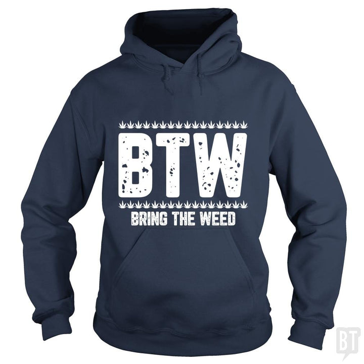 SunFrog-Busted Edible Loving Weedologist Hoodie / Navy Blue / S Bring The Weed