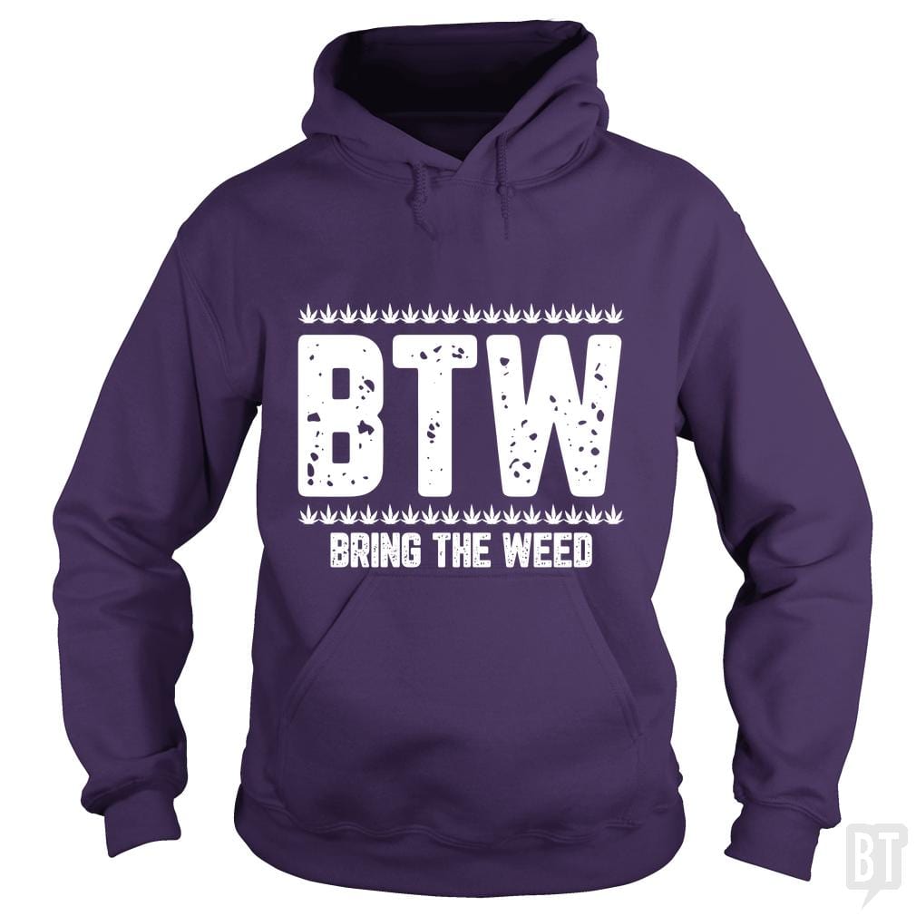 SunFrog-Busted Edible Loving Weedologist Hoodie / Purple / S Bring The Weed