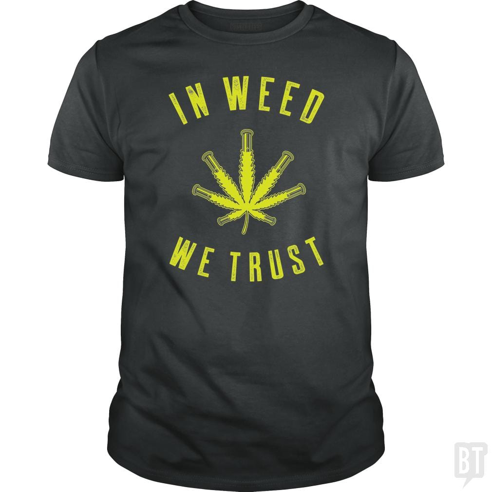 SunFrog-Busted Edible Loving Weedologist Classic Guys / Unisex Tee / Dark Heather / S In Weed We Trust