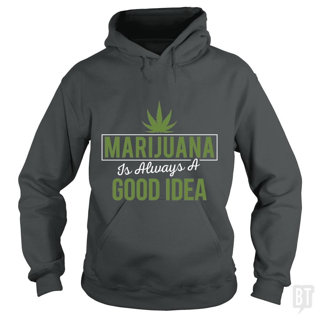 SunFrog-Busted Edible Loving Weedologist Hoodie / Dark Heather / S Marijuana  is always a good idea