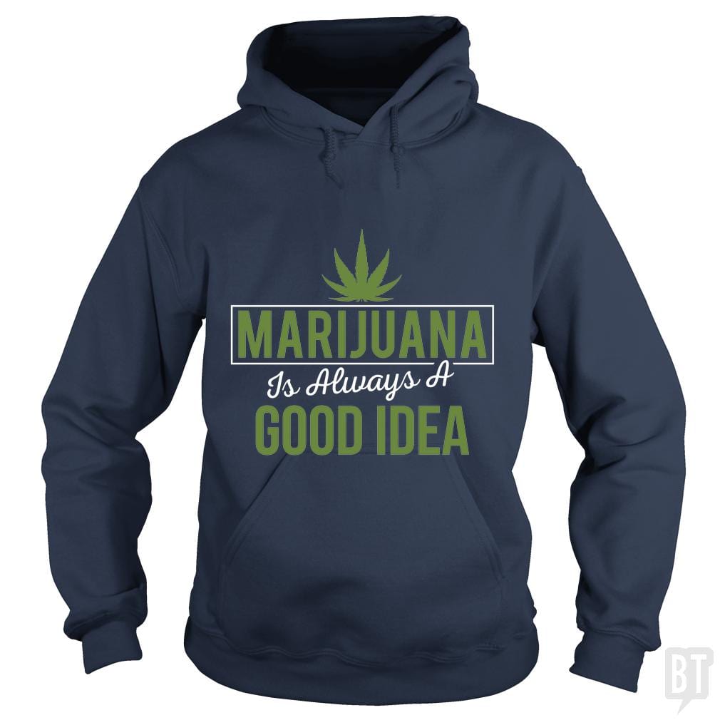SunFrog-Busted Edible Loving Weedologist Hoodie / Navy Blue / S Marijuana  is always a good idea