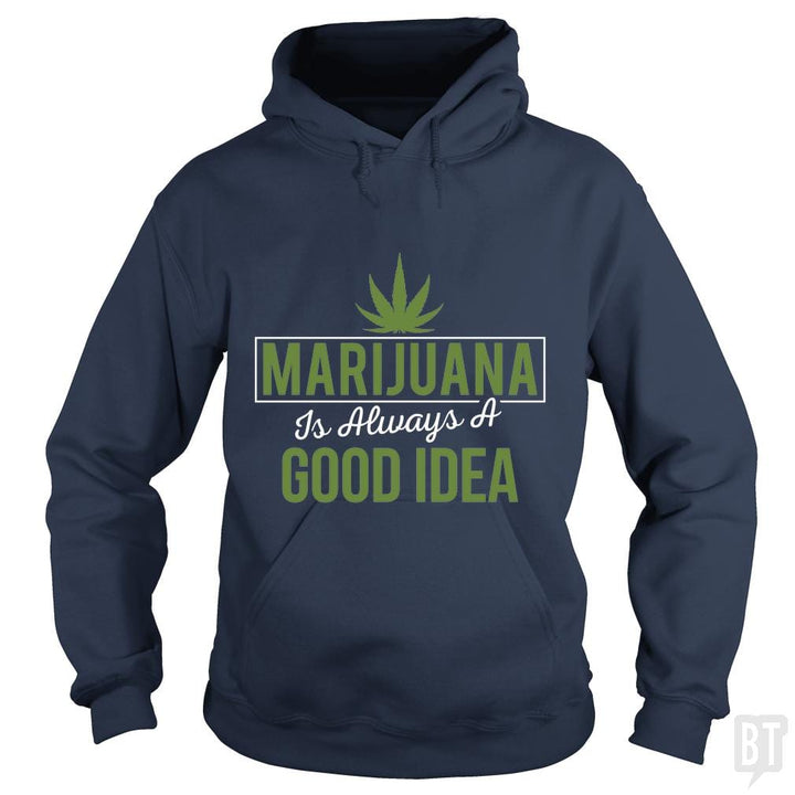 SunFrog-Busted Edible Loving Weedologist Hoodie / Navy Blue / S Marijuana  is always a good idea