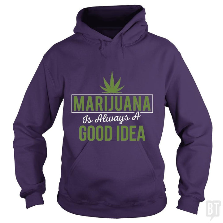 SunFrog-Busted Edible Loving Weedologist Hoodie / Purple / S Marijuana  is always a good idea