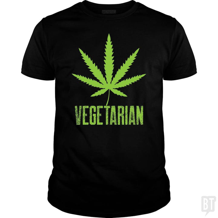 SunFrog-Busted Edible Loving Weedologist Classic Guys / Unisex Tee / Black / S Vegetarian