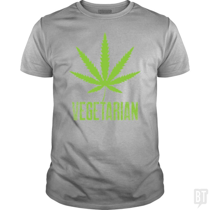 SunFrog-Busted Edible Loving Weedologist Classic Guys / Unisex Tee / Sport Grey / S Vegetarian