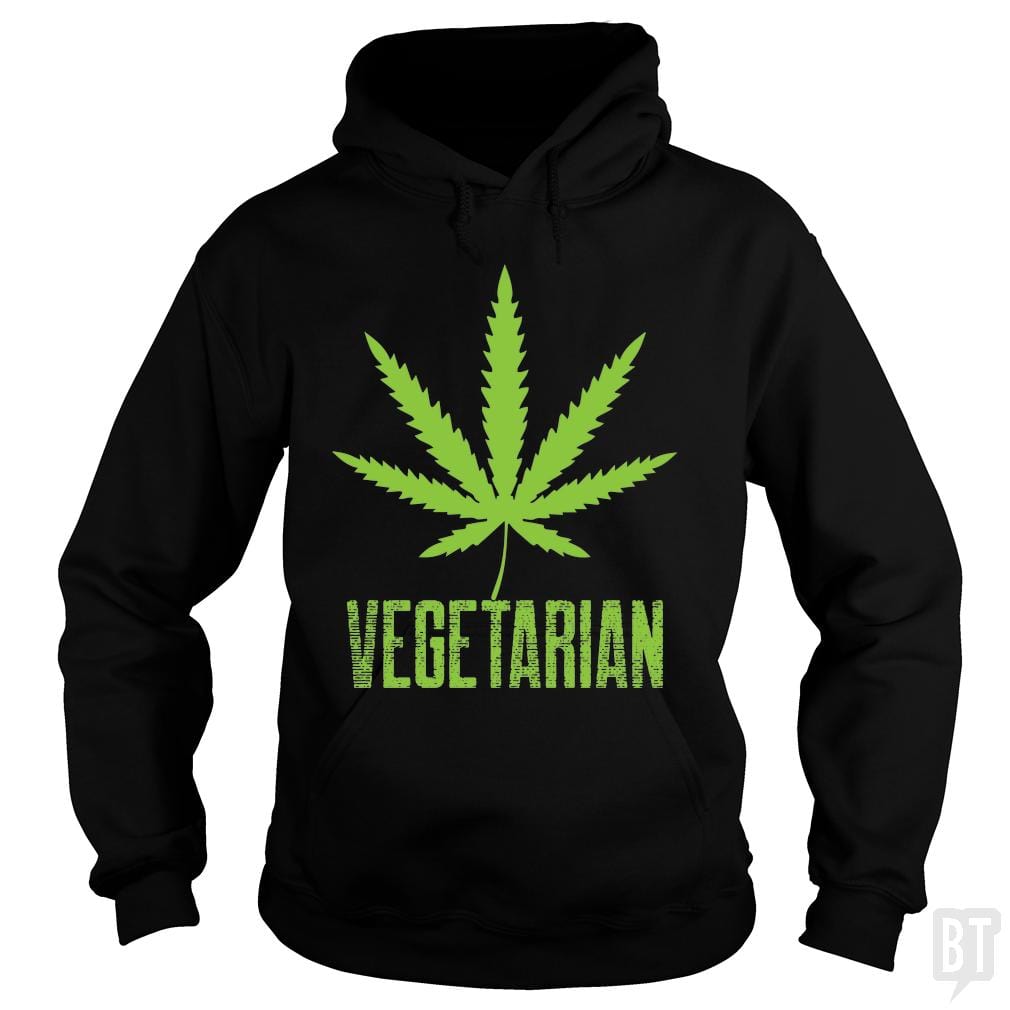 SunFrog-Busted Edible Loving Weedologist Hoodie / Black / S Vegetarian