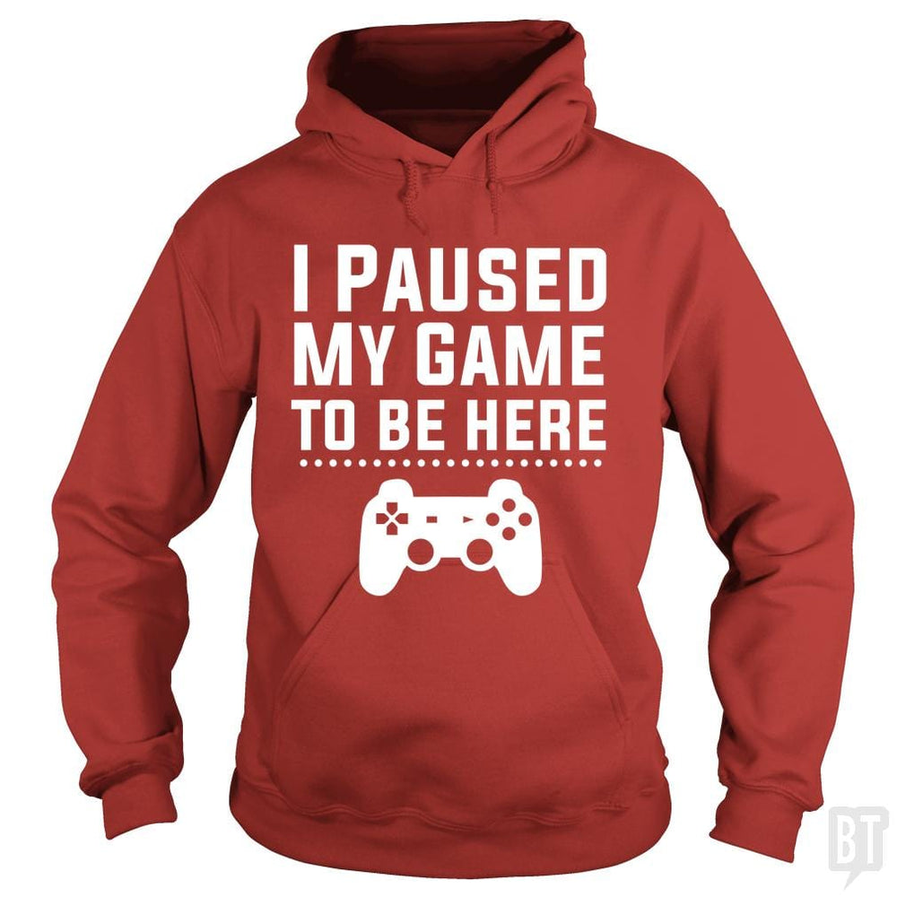 SunFrog-Busted FlyBoy Hoodie / Red / S I Paused My Game