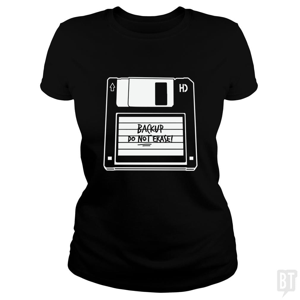 SunFrog-Busted Funky Hippo Classic Ladies Tee / Black / S Backup Floppy