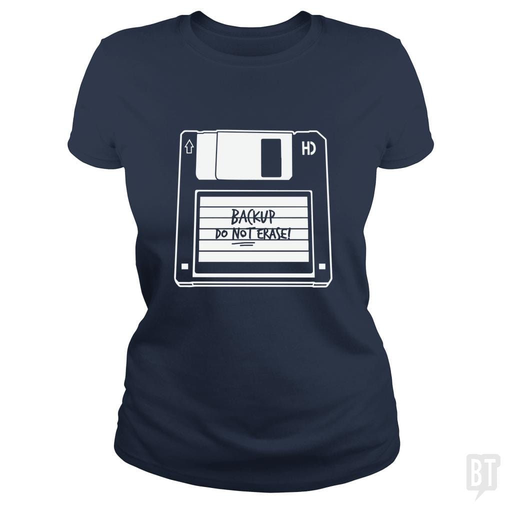 SunFrog-Busted Funky Hippo Classic Ladies Tee / Navy Blue / S Backup Floppy