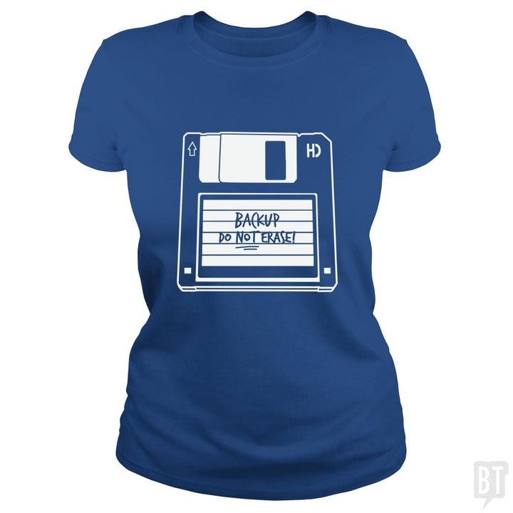 SunFrog-Busted Funky Hippo Classic Ladies Tee / Royal Blue / S Backup Floppy