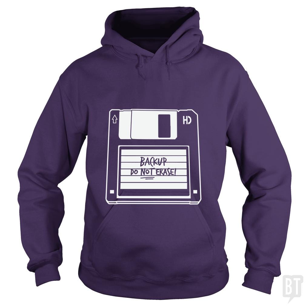 SunFrog-Busted Funky Hippo Hoodie / Purple / S Backup Floppy
