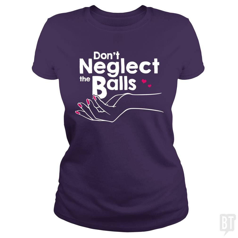 SunFrog-Busted Funky Hippo Classic Ladies Tee / Purple / S Balls Neglect