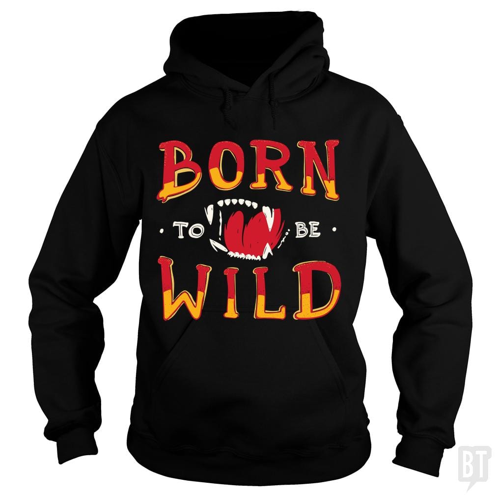 SunFrog-Busted Funky Hippo Hoodie / Black / S Born To Be Wild