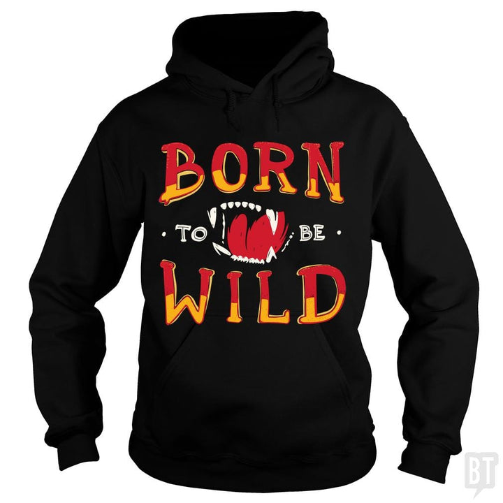 SunFrog-Busted Funky Hippo Hoodie / Black / S Born To Be Wild