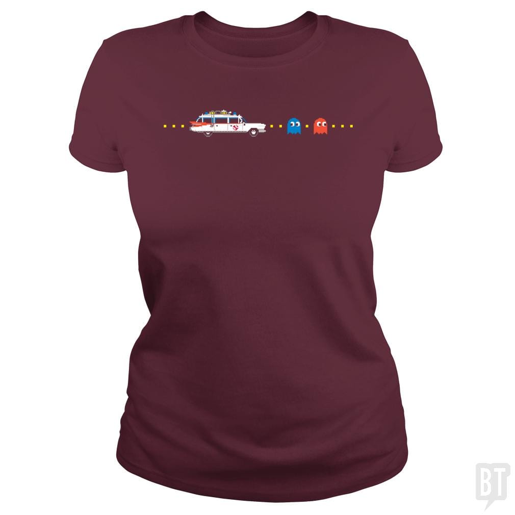 SunFrog-Busted Funky Hippo Classic Ladies Tee / Maroon / S Busters