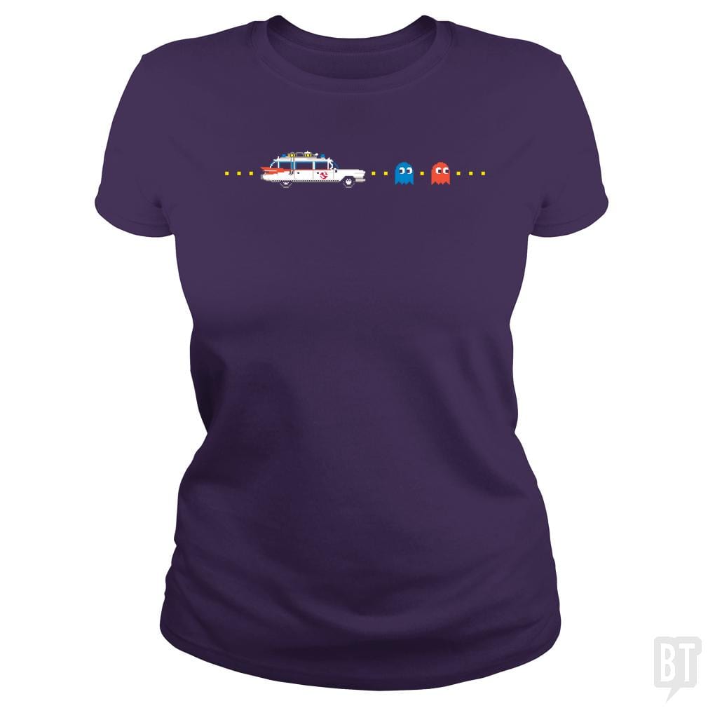 SunFrog-Busted Funky Hippo Classic Ladies Tee / Purple / S Busters