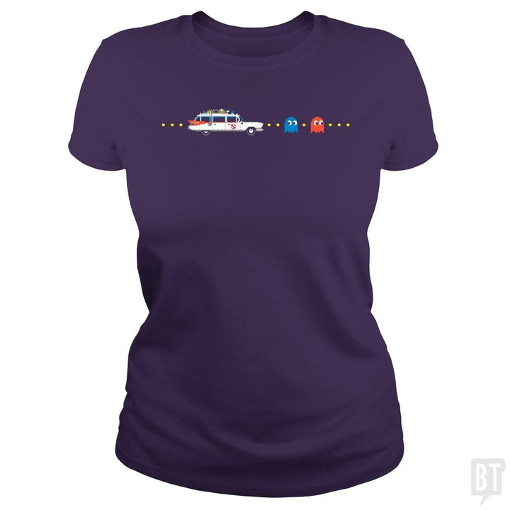 SunFrog-Busted Funky Hippo Classic Ladies Tee / Purple / S Busters