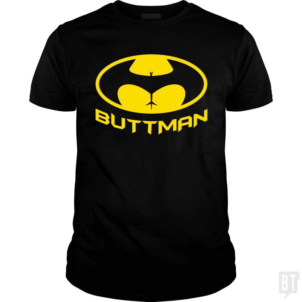 SunFrog-Busted Funky Hippo Classic Guys / Unisex Tee / Black / S Buttman