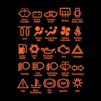 SunFrog-Busted Funky Hippo Car Dashboard Lights