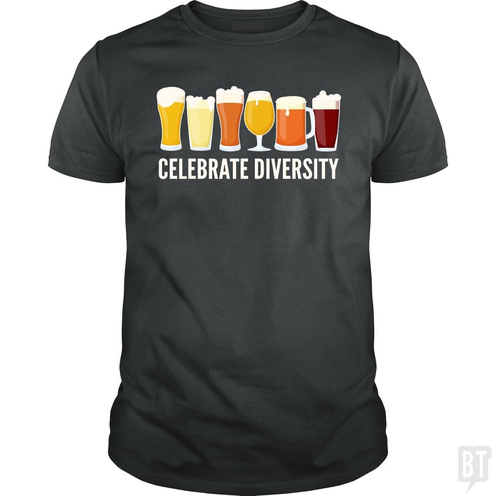 SunFrog-Busted Funky Hippo Classic Guys / Unisex Tee / Dark Heather / S Celebrate Beer Diversity