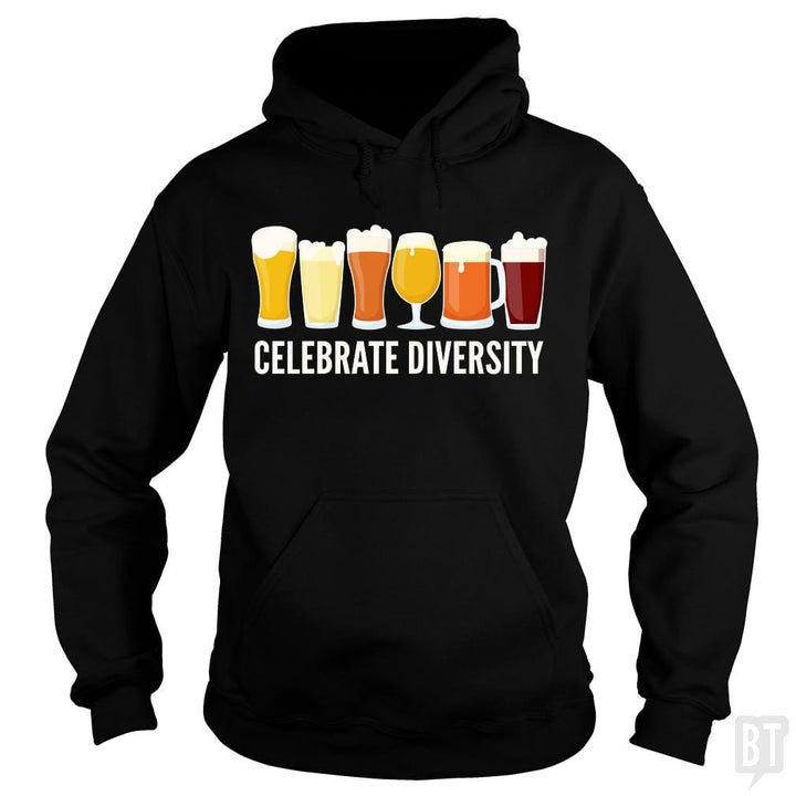 SunFrog-Busted Funky Hippo Hoodie / Black / S Celebrate Beer Diversity