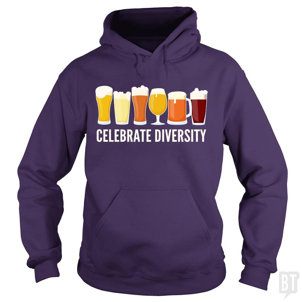 SunFrog-Busted Funky Hippo Hoodie / Purple / S Celebrate Beer Diversity