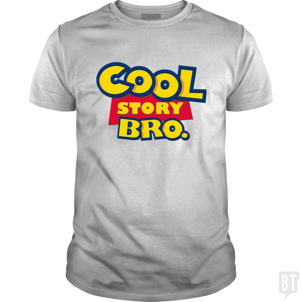 SunFrog-Busted Funky Hippo Classic Guys / Unisex Tee / White / S Cool Story Bro