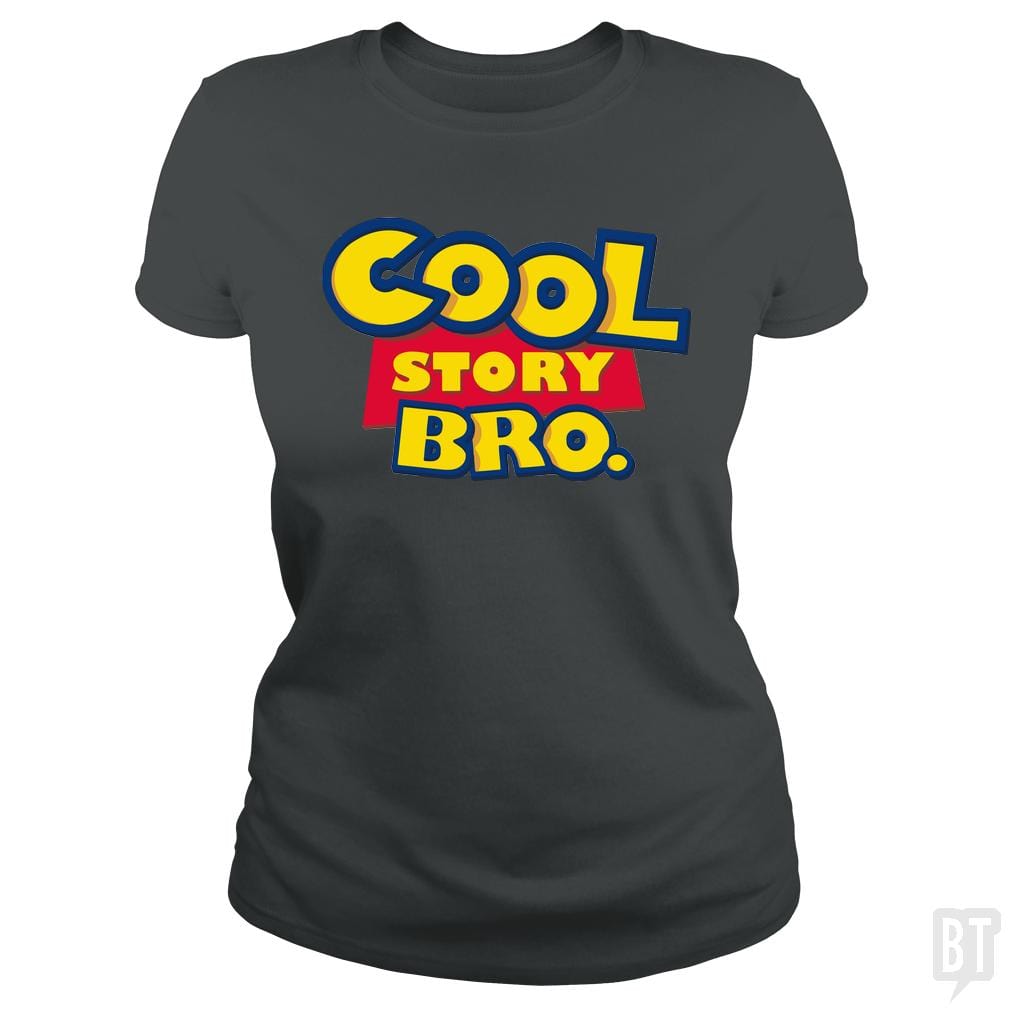 SunFrog-Busted Funky Hippo Classic Ladies Tee / Dark Heather / S Cool Story Bro