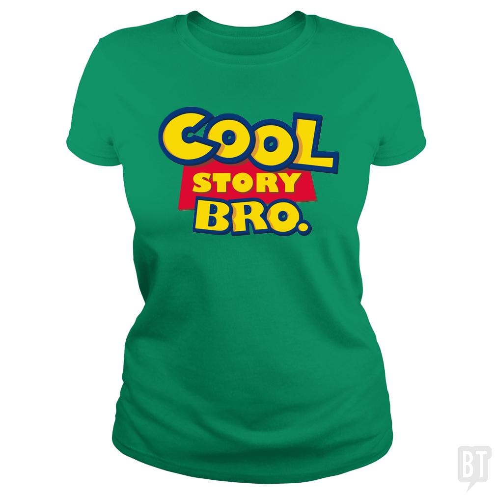 SunFrog-Busted Funky Hippo Classic Ladies Tee / Irish Green / S Cool Story Bro