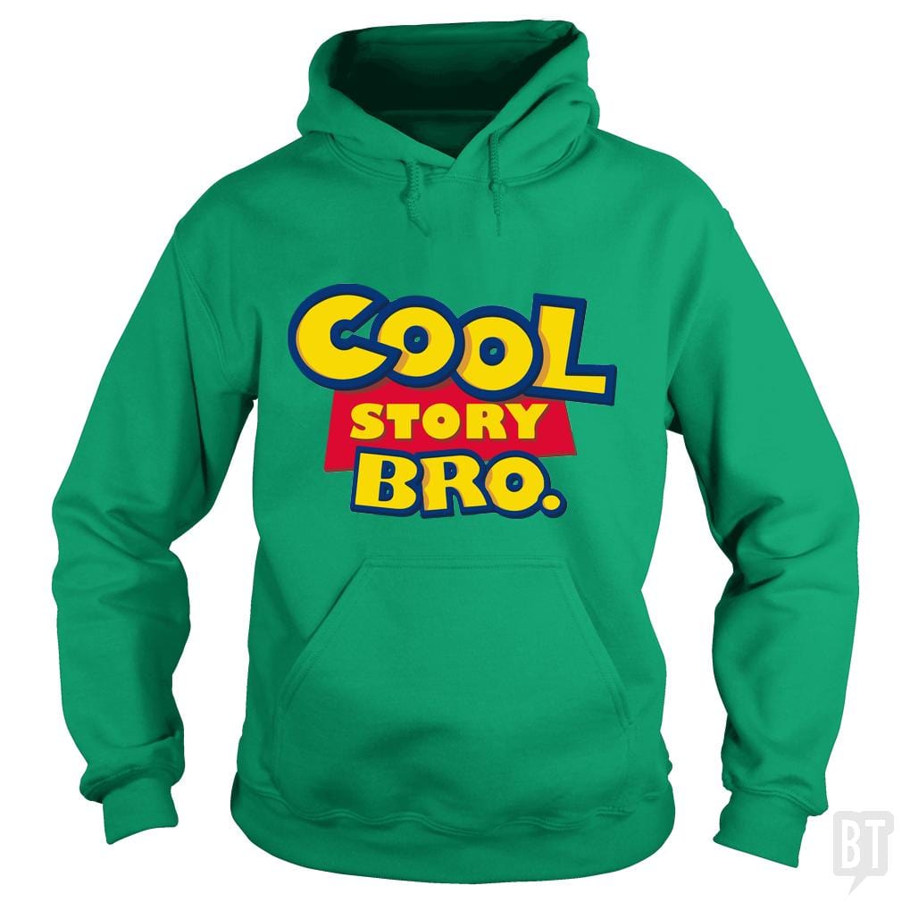 SunFrog-Busted Funky Hippo Hoodie / Irish Green / S Cool Story Bro
