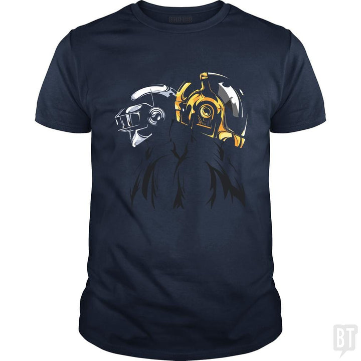 SunFrog-Busted Funky Hippo Classic Guys / Unisex Tee / Navy Blue / S Daft Punk