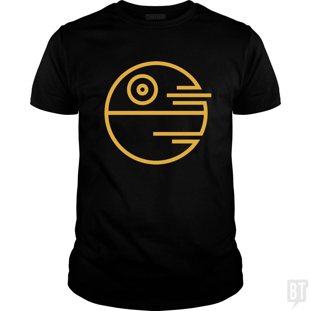 SunFrog-Busted Funky Hippo Classic Guys / Unisex Tee / Black / S Death Star