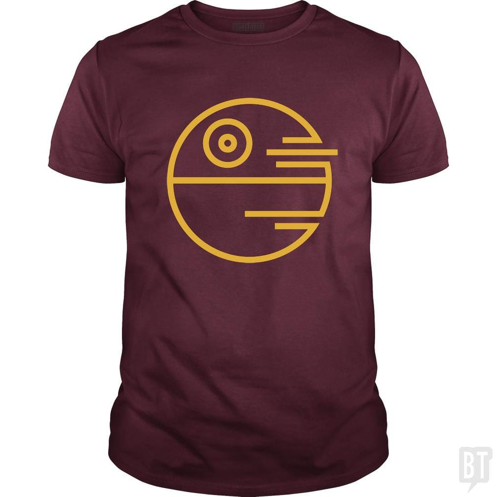 SunFrog-Busted Funky Hippo Classic Guys / Unisex Tee / Maroon / S Death Star