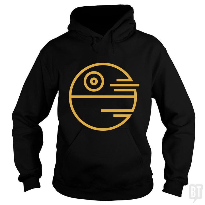 SunFrog-Busted Funky Hippo Hoodie / Black / S Death Star
