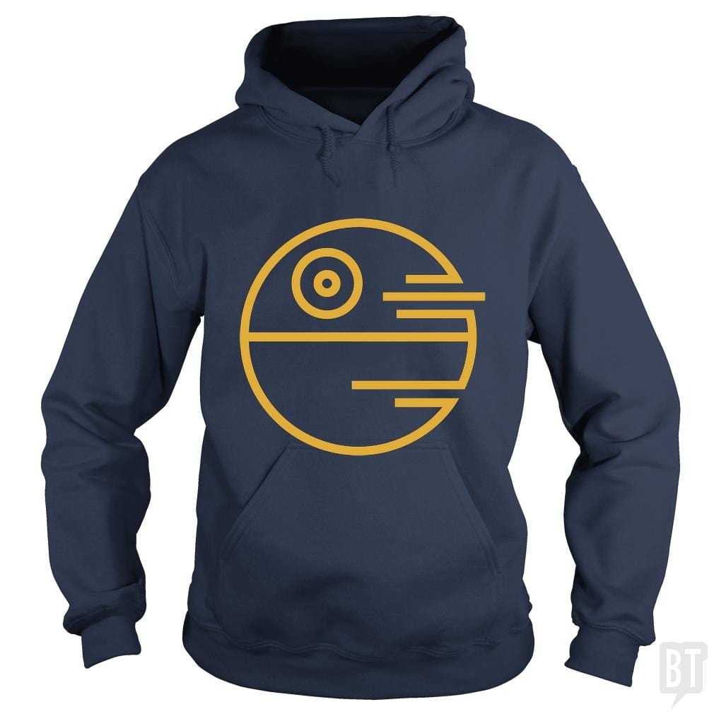 SunFrog-Busted Funky Hippo Hoodie / Navy Blue / S Death Star